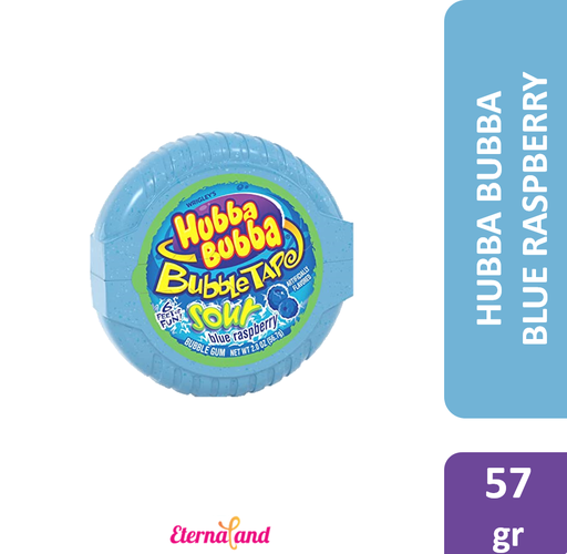 [022000016935] Hubba Bubba Gum Tape Sour Blueraspberry 2 Oz