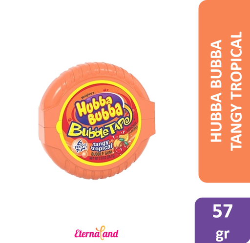 [022000002785] Hubba Bubba Gum Tape Tangy Tropical 2 Oz
