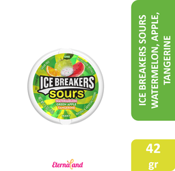 [03409802] Ice Breakers Sours Green Apple, Tangerine &amp; Watermelon 1.5-Oz