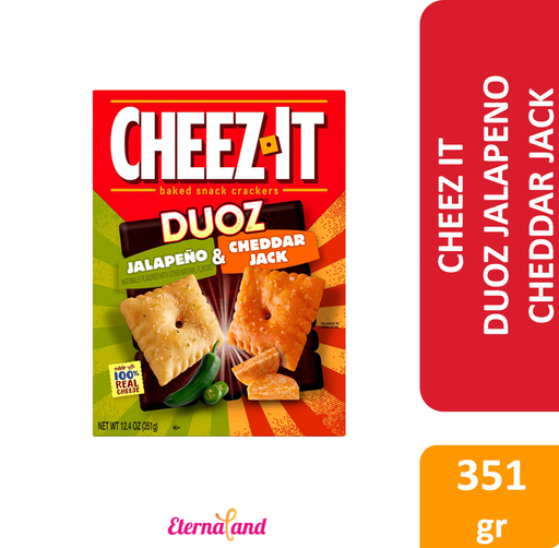 [024100110605] Cheez It Duoz Jalapeno Cheddar 12.4 Oz