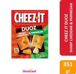 [024100788958] Cheez It Duoz Sharp Cheddar And Parmesan 12.4 oz