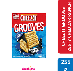 [024100594733] Cheez it Grooves Zesty Cheddar Ranch 9 oz