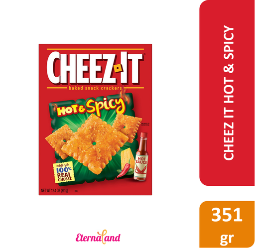 [024100789092] Cheez It Hot and Spicy Baked Cheese Crackers 12.4 Oz