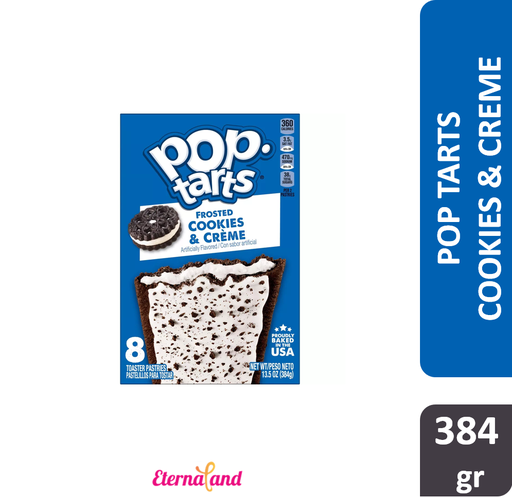 [038000222450] Kelloggs Pop Tarts Cookies & Creme 8 ct, 13.5 Oz
