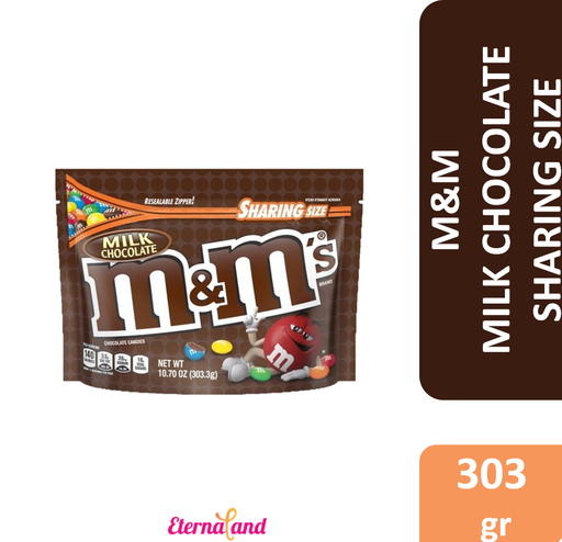 [040000512943] M&M Milk Chocolate 10.7 oz
