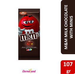 [040000539551] M&amp;M Bar Milk Chocolate with Minis 4 oz