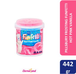 [013300555026] Pillsbury Frosting Funfetti Hot Pink Vanilla 15.6 oz