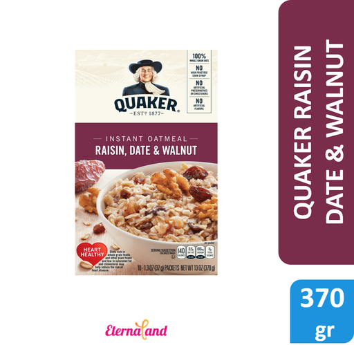 [030000012406] Quaker Instant Oatmeal Raisin, Date & Walnut 13 oz