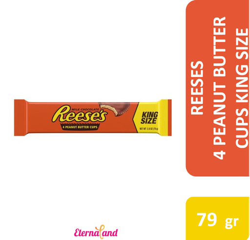 [034000480074] Reeses 4 Peanut Butter Cup King Size 2.8-Oz