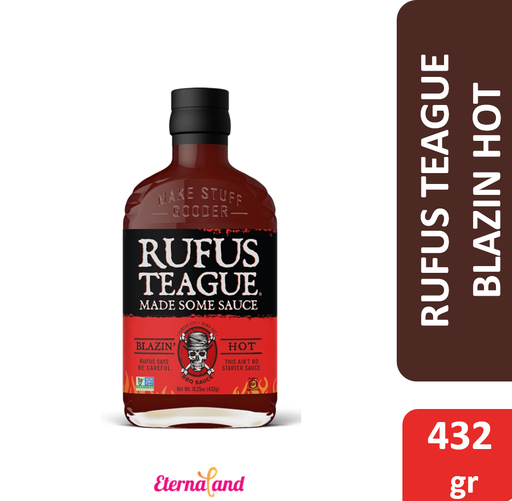 [819153010176] Rufus Teague Blazin Hot BBQ Sauce 15.25 oz