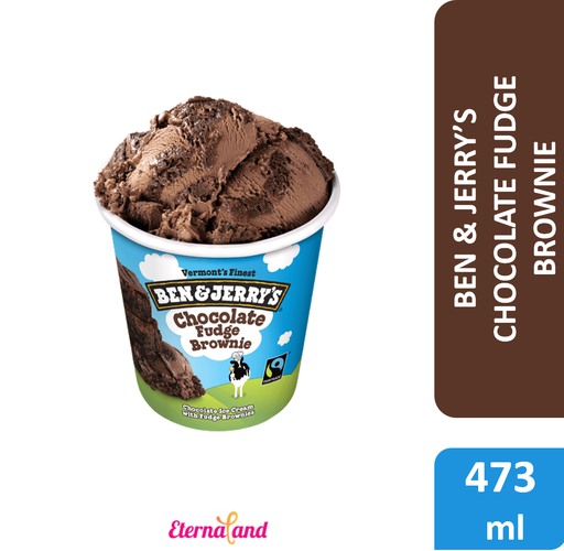 [076840100477] Ben & Jerry Chocolate Fudge Brownie 1 Pint / 473 ml