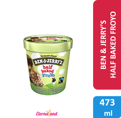 [076840101535] Ben & Jerry Half Baked Froyo 1 Pint / 473 ml