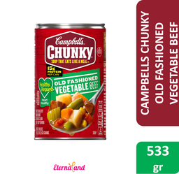 [051000167767] Campbells Chunky Old Fashioned Vegetable Beef Soup 18.8 oz