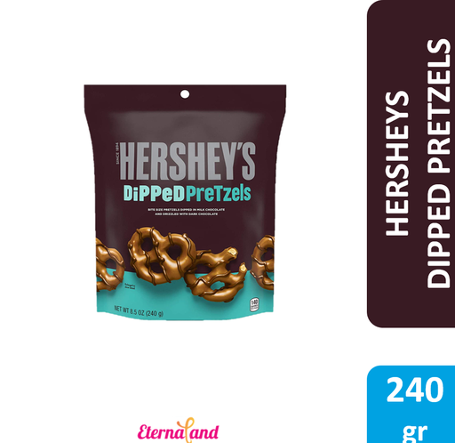 [034000214648] Hersheys Dipped Pretzel 8.5 oz
