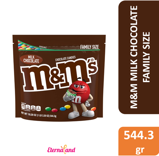 [040000511236] M&M Milk Chocolate 19.2 oz