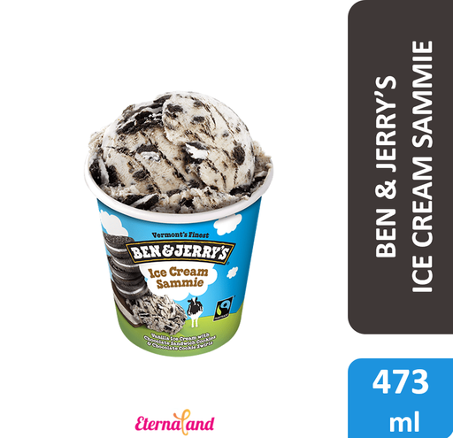 [076840002214] Ben & Jerry Ice Cream Sammie 1 Pint / 473 ml