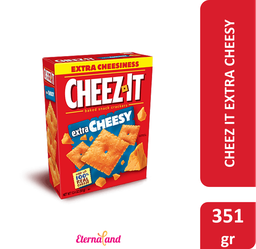 [024100116607] Cheez It Extra Cheesy, Baked Snack Cheese Crackers, 12.4 Oz