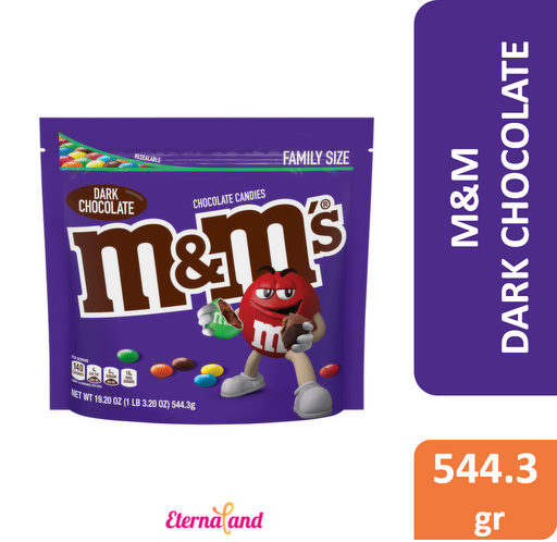 [040000511281] M&M Dark Chocolate 19.2 oz