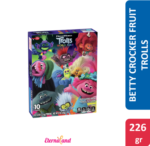 [016000476950] Betty Crocker Trolls Fruit Flavored Snacks 8 oz