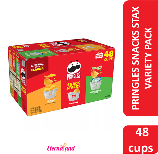 [038000149917] Pringles Snacks Stacks Variety Pack 48 ct