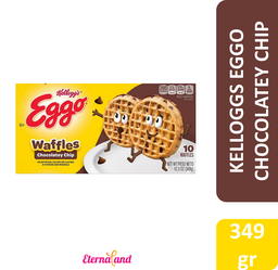 [038000405006] Kelloggs Eggo Waffles Chocolate Chip 12.3 oz